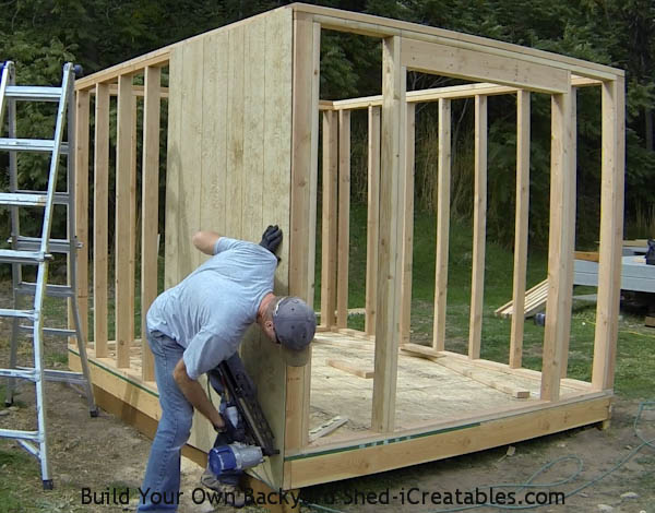 How to install siding on a shed hanging first siding piece